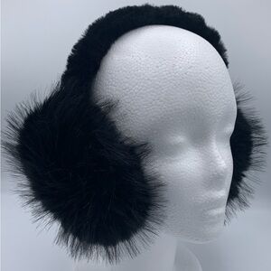 COPY - Winter Faux Fur Foldable Earmuffs Black